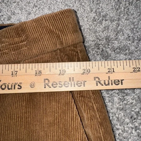 Roundtree & Yorke Corduroy Pants Mens Stewart Classic Fit Brown 40x29 New - Picture 3 of 6